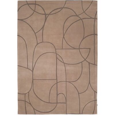 Beige uldteppet - Moderne kollektion - Tæppe Beige uldteppet - Moderne kollektion - Tæppe