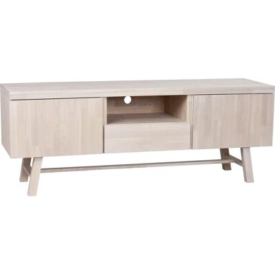 Rowico Home Brooklyn TV-bänk - Europeisk ek, Vitwash, 160cm Rowico Home Brooklyn TV-bänk - Europeisk ek, Vitwash, 160cm