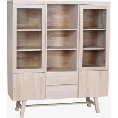 Rowico Home Brooklyn Højskænk - Hvidvasket eg - Skænk Rowico Home Brooklyn Højskænk - Hvidvasket eg - Skænk