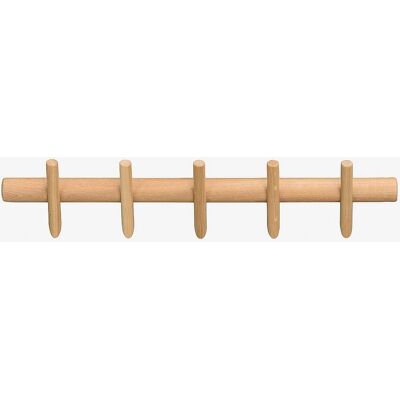 Rowico - Hillmond Holz-Kleiderhaken - Natur - 5 Haken - Wandhaken - Zuhause Rowico - Hillmond Holz-Kleiderhaken - Natur - 5 Haken - Wandhaken - Zuhause