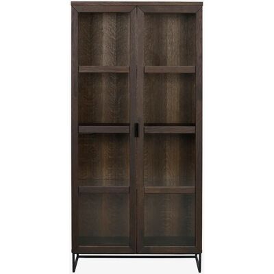Rowico Home Everett Vitrineskab Brun - Moderne egnetøjskab i træ Rowico Home Everett Vitrineskab Brun - Moderne egnetøjskab i træ