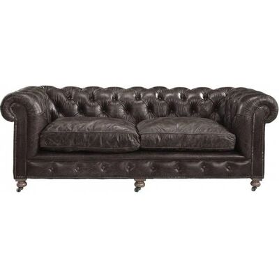 Artwood Kensington Couch - Leder Chesterfield - 220cm Artwood Kensington Couch - Leder Chesterfield - 220cm