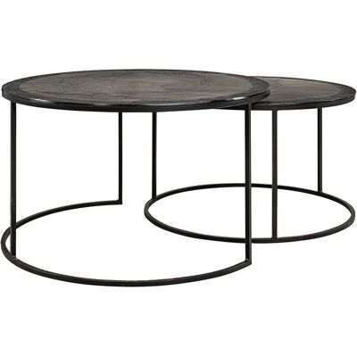 Artwood Amadeo Beistelltisch - Schwarz, 2er-Set Artwood Amadeo Beistelltisch - Schwarz, 2er-Set