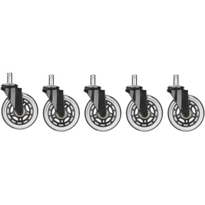 MaxMount Stolhjul 3" Universell - Transparent Hvit MaxMount Stolhjul 3" Universell - Transparent Hvit