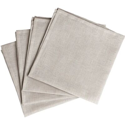 Scandi Living Greige Servietter - 45x45 cm 4-pakning - Serviett Scandi Living Greige Servietter - 45x45 cm 4-pakning - Serviett