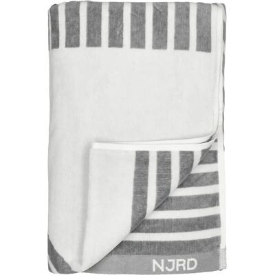 NJRD GråStripet Badetuch 100x150 cm NJRD GråStripet Badetuch 100x150 cm