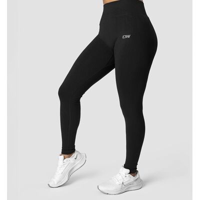 ICANIWILL Svarta ribbade leggings - Träningskläder ICANIWILL Svarta ribbade leggings - Träningskläder