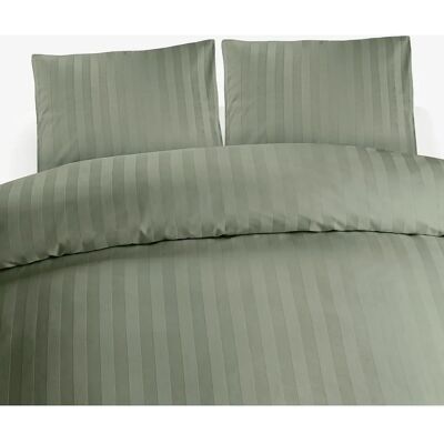 Borganäs of Sweden Sateng Duvet Cover Sett - Grønn - 220x210cm Borganäs of Sweden Sateng Duvet Cover Sett - Grønn - 220x210cm