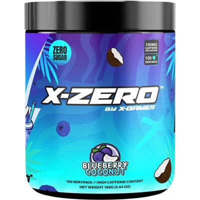 X-Gamer X-Zero Blåbär Kokos - 160g - Energi Pulver X-Gamer X-Zero Blåbär Kokos - 160g - Energi Pulver