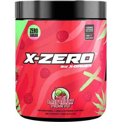 X-GAMER X-Zero Bringebær Mojito - Energidrikkepulver X-GAMER X-Zero Bringebær Mojito - Energidrikkepulver
