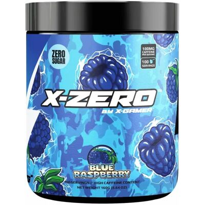 X-Gamer X-Zero Blå Hallon - 100 Serveringar X-Gamer X-Zero Blå Hallon - 100 Serveringar
