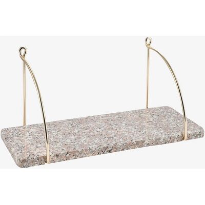 Eightmood Hylly Porter - Rosa - Naturlig Granit - Guld Stål - Hylde Eightmood Hylly Porter - Rosa - Naturlig Granit - Guld Stål - Hylde