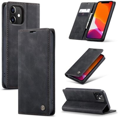 CASEME Lompakkokotelo iPhone 12 / 12 Pro - Musta CASEME Lompakkokotelo iPhone 12 / 12 Pro - Musta