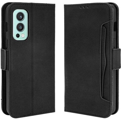 MTK Wallet Stand Flip-telefonetui til OnePlus Nord 2 5G - Sort MTK Wallet Stand Flip-telefonetui til OnePlus Nord 2 5G - Sort