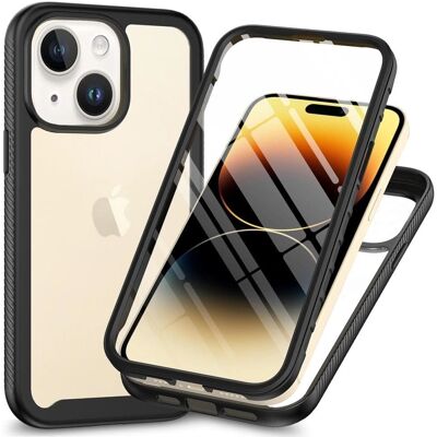 MTK Täysi suoja iPhone 15 - Musta MTK Täysi suoja iPhone 15 - Musta
