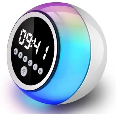 MTK Herätyskello Bluetooth Kaiutin - Himmennettävä FM-radio - Ajastustoiminto MTK Herätyskello Bluetooth Kaiutin - Himmennettävä FM-radio - Ajastustoiminto