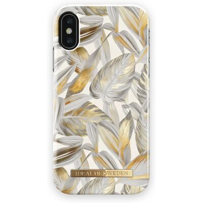 iDeal of Sweden Funda de Plata para iPhone X / XS Hojas de Platino iDeal of Sweden Funda de Plata para iPhone X / XS Hojas de Platino