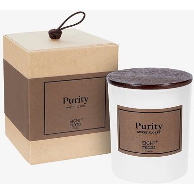 Eightmood Duftlys Purity Sweet Floret - Brun & Hvid Eightmood Duftlys Purity Sweet Floret - Brun & Hvid