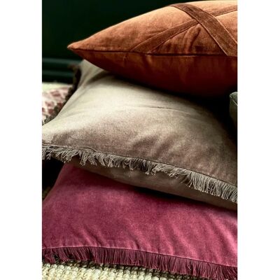 Eightmood Freya 50x50 cm Velour Lilla Pudeovertræk - Pudeovertræk Eightmood Freya 50x50 cm Velour Lilla Pudeovertræk - Pudeovertræk