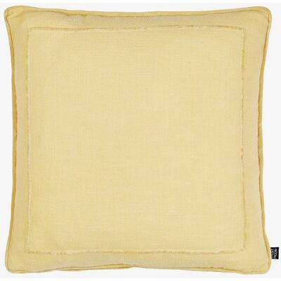 Eightmood Squadro Velour Bomuld Pudehülle 50x50cm - Gul Eightmood Squadro Velour Bomuld Pudehülle 50x50cm - Gul