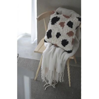 Eightmood - Bomulds-pudeslag med tufting 45x45 cm - Hvid Eightmood - Bomulds-pudeslag med tufting 45x45 cm - Hvid