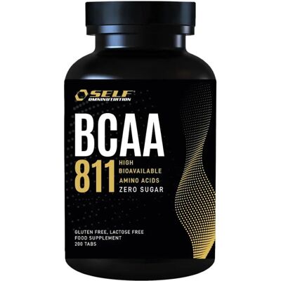 Self Omninutrition BCAA 8:1:1 - 200 tabletter med vitaminer B1 och B6 Self Omninutrition BCAA 8:1:1 - 200 tabletter med vitaminer B1 och B6