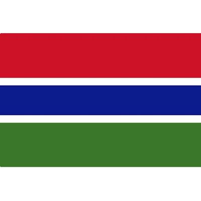 Hiprock Gambia Flag - 110cm Polyester Indendørs/Udendørs Hiprock Gambia Flag - 110cm Polyester Indendørs/Udendørs