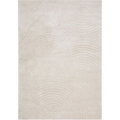 KM Home - Genova Beige Tæppe - Moderne Mønstre - 240x340cm KM Home - Genova Beige Tæppe - Moderne Mønstre - 240x340cm
