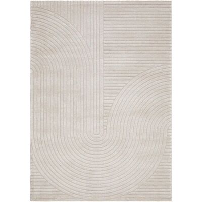 KM Home Bella Beige Teppe - High-Low Mønster KM Home Bella Beige Teppe - High-Low Mønster