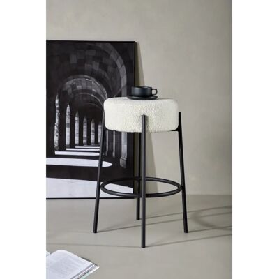 Venture Home Tabouret de Bar Tucson - Blanc - Design Moderne - Publicité Venture Home Tabouret de Bar Tucson - Blanc - Design Moderne - Publicité