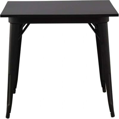 Table à manger noire Tempe - MDF et acier - Publicité Table à manger noire Tempe - MDF et acier - Publicité