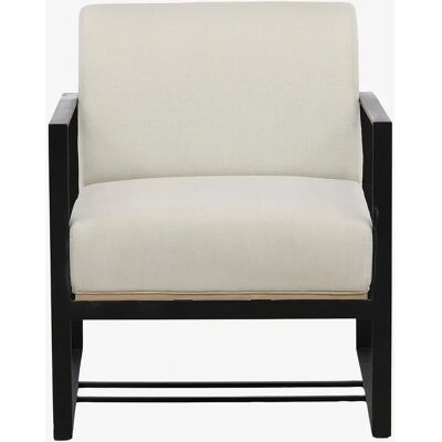 Fauteuil Kansas de Venture Home - Blanc et noir - Design scandinave moderne - Publicité Fauteuil Kansas de Venture Home - Blanc et noir - Design scandinave moderne - Publicité