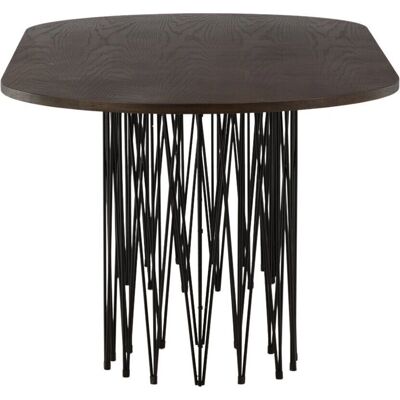 Furniture Fashion Sten Brun Ovalt Spisebord - Spisebord Furniture Fashion Sten Brun Ovalt Spisebord - Spisebord