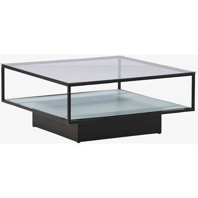 Furniture Fashion Maglehem Table Basse en Verre Noir - Canapé - Publicité Furniture Fashion Maglehem Table Basse en Verre Noir - Canapé - Publicité