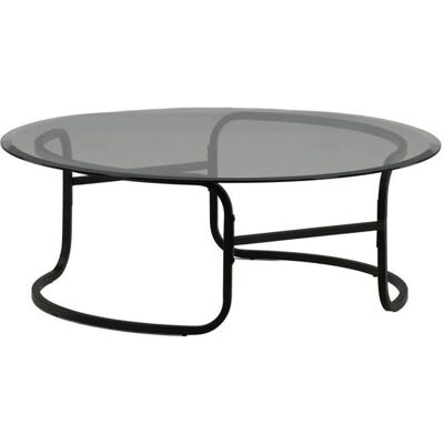 Furniture Fashion Lomma 110 - Schwarz & Transparent Couchtisch Furniture Fashion Lomma 110 - Schwarz & Transparent Couchtisch