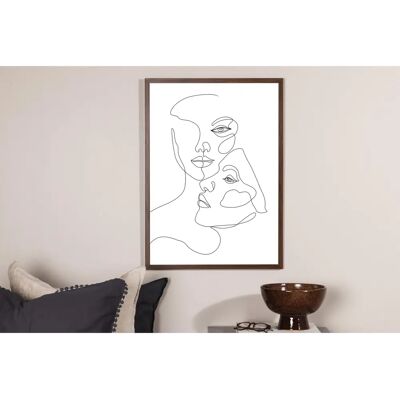 Venture Home - Gesichter Plakat - Schwarz/Weiß - 50x70 cm - Poster Typ Venture Home - Gesichter Plakat - Schwarz/Weiß - 50x70 cm - Poster Typ