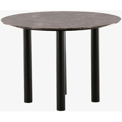 VIND Havsten Spisebord - Svart/Braun Marmor - 106cm VIND Havsten Spisebord - Svart/Braun Marmor - 106cm