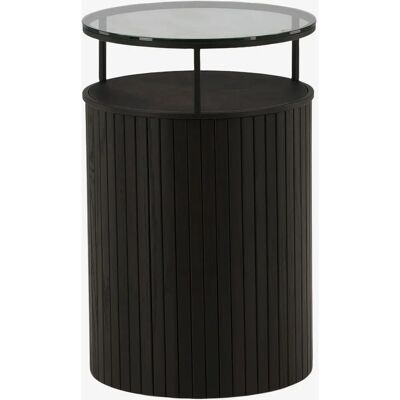 Furniture Fashion Bovall Beistelltisch - Schwarz - 37x58cm Furniture Fashion Bovall Beistelltisch - Schwarz - 37x58cm