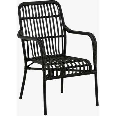 Fauteuil Rizal de Venture Home - Noir - Extérieur - Design moderne - Publicité Fauteuil Rizal de Venture Home - Noir - Extérieur - Design moderne - Publicité