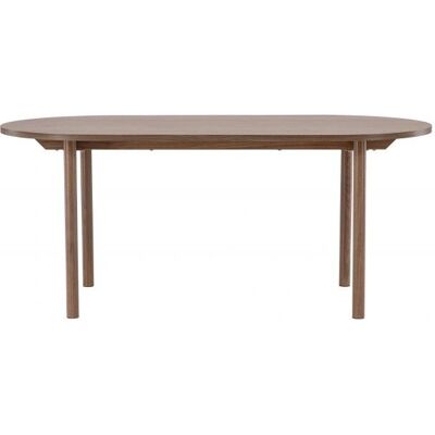 Table à manger ovale en MDF naturel - 180x75cm - Design moderne - Publicité Table à manger ovale en MDF naturel - 180x75cm - Design moderne - Publicité