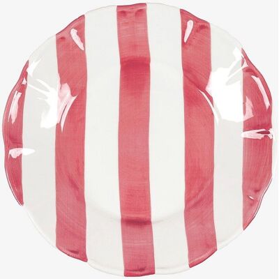 PICK A POPPY Stripe Rød Middagsplate - Unisex PICK A POPPY Stripe Rød Middagsplate - Unisex