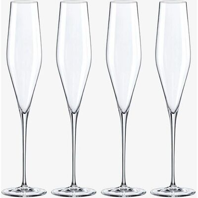 Zelected by Houze - Champagneglas Grace Flute 4-pak - Transparent Zelected by Houze - Champagneglas Grace Flute 4-pak - Transparent