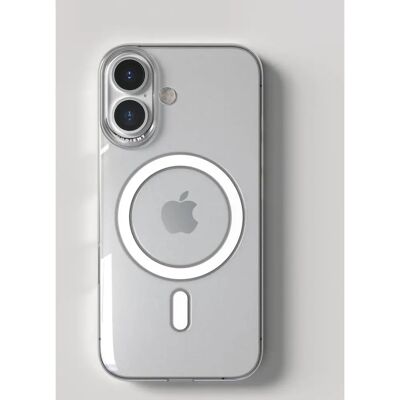 Nudient iPhone 16 Transparent MagSafe Tynn Cover - Beskytt & Stil Nudient iPhone 16 Transparent MagSafe Tynn Cover - Beskytt & Stil