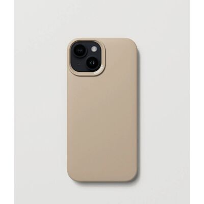 Tynn Nudient deksel for iPhone 15 - MagSafe kompatibel - Beige Tynn Nudient deksel for iPhone 15 - MagSafe kompatibel - Beige