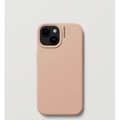 Nudient iPhone 15 Fersken Orange Silikone Basis Cover - Mobilcover Nudient iPhone 15 Fersken Orange Silikone Basis Cover - Mobilcover