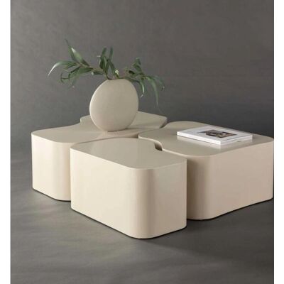 Venture Home Norland - Table basse modulable en bois organique - Beige Venture Home Norland - Table basse modulable en bois organique - Beige