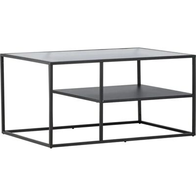 Venture Home Campinas - Couchtisch - Schwarz - Glas und Metall Venture Home Campinas - Couchtisch - Schwarz - Glas und Metall