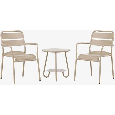 Venture Home - Utomhusmöbelset - Beige - 2 Stolar & Bord Venture Home - Utomhusmöbelset - Beige - 2 Stolar & Bord