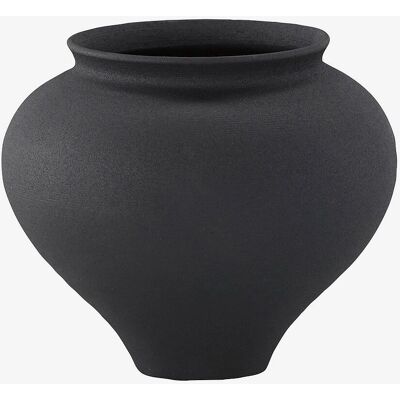 Venture Home Rellis - Schwarze Keramikvase - 18cm - Modernes Dekor Venture Home Rellis - Schwarze Keramikvase - 18cm - Modernes Dekor