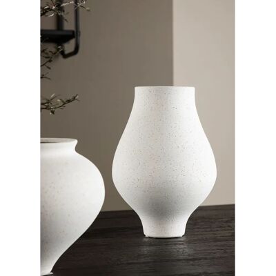 Venture Home - Vase Rellis - Weiß mit schwarzen Punkten - Vase Venture Home - Vase Rellis - Weiß mit schwarzen Punkten - Vase